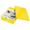 Leitz Click & Store WOW Medium Organiser Box, Pojemnik do przechowywania, Żółty, Prostokątny, Karton, Monochromatyczny, Do użytku wewnętrznego