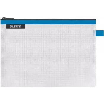 Leitz Travel Pouch wodoodporna WOW Medium, Unisex, Torba na akcesoria, Średni, Zamek błyskawiczny, Wodoodporna, Niebieski