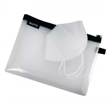Leitz Travel Pouch wodoszczelny WOW Medium, Unisex, Saszetka, Średni, Zamek błyskawiczny, Wodoodporny, Czarny
