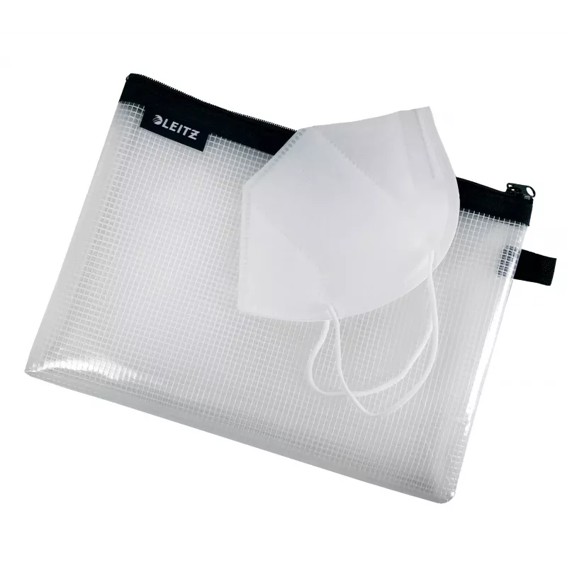 Leitz Travel Pouch wodoszczelny WOW Medium, Unisex, Saszetka, Średni, Zamek błyskawiczny, Wodoodporny, Czarny