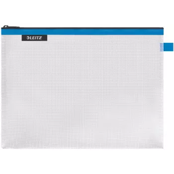 Leitz Travel Pouch wodoodporna WOW Duża, Unisex, Torba dodatkowa, Duża, Zamek błyskawiczny, Wodoodporna, Niebieska