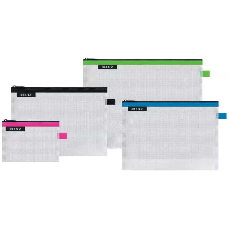 Leitz Travel Pouch wodoodporna WOW Duża, Unisex, Torba na akcesoria, Duża, Zamek błyskawiczny, Wodoodporna, Czarny