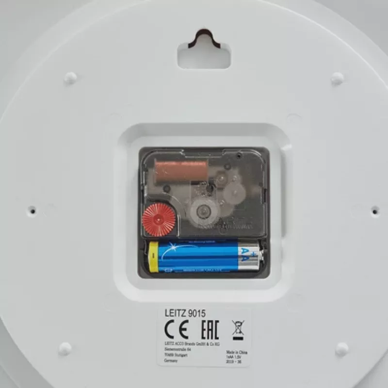 Leitz Zegar ścienny (cichy) WOW, okrągły, biały, 290 mm, 43 mm, 290 mm, 550 g