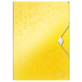 Leitz 3-Flap Folder WOW PP A4, teczka prezentacyjna, A4, polipropylen (PP), żółty, pionowa, 150 arkuszy