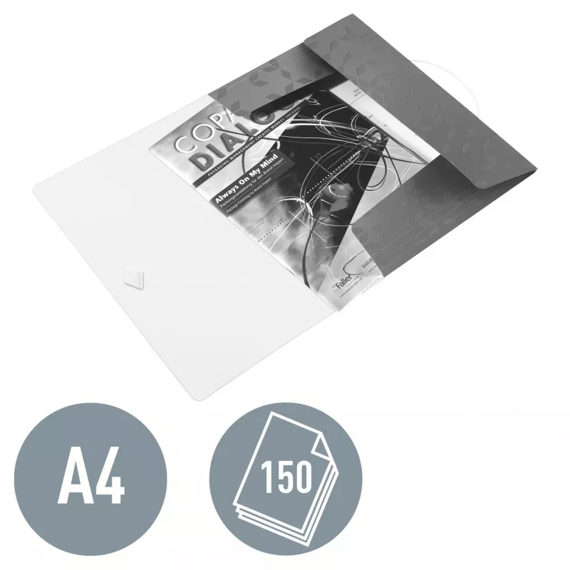 Leitz 3-klapowa teczka WOW PP A4, Teczka z klapkami, A4, Polipropylen (PP), Czarny, Pozioma/Pionowa, 150 arkuszy