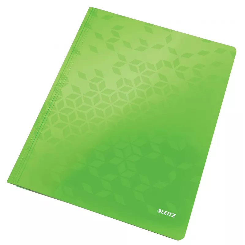 Leitz płaski File Card/Board WOW A4, konwencjonalna teczka na dokumenty, A4, karton, zielony, portret, 250 arkuszy