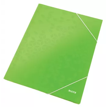Teczka z 3 klapkami Leitz WOW Card/POB A4, teczka kartonowa, A4, polipropylen (PP), zielona, 250 arkuszy, 80 g/m²