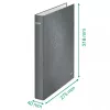 Leitz Ringbinder WOW Laminowany A4+ 2DR/25mm, A4+, D-ring, Karton, Zielony, 250 arkuszy, 80 g/m²