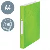 Leitz Ringbinder WOW PP A4 2RR/25mm, A4, okrągłe pierścienie, polipropylen (PP), zielony, 190 arkuszy, 80 g/m²