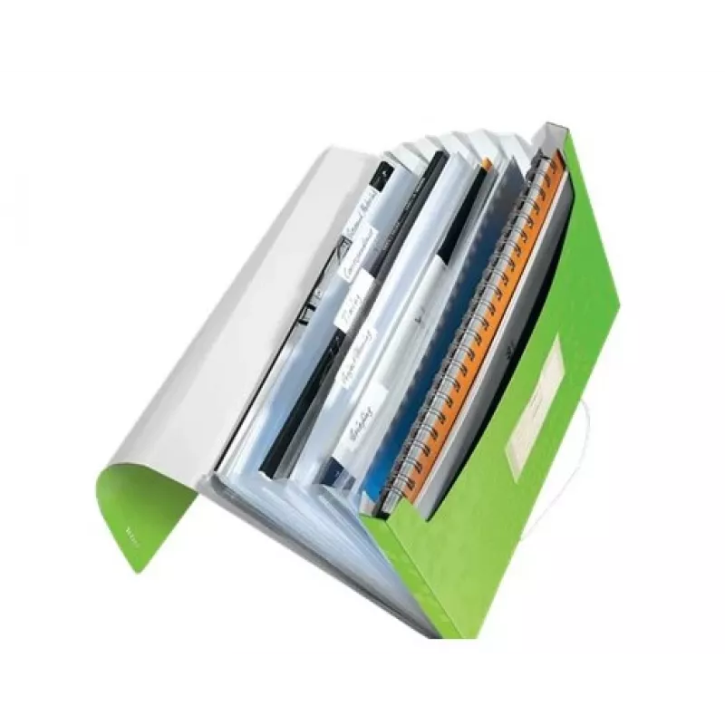Leitz WOW PP teczka projektowa, A4, polipropylen (PP), zielona, pionowa, 250 arkuszy, 80 g/m²