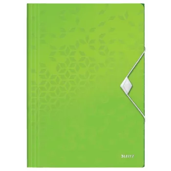 Leitz 3-Flap Folder WOW PP A4, A4, Polipropylen (PP), Zielony, Pionowa, 150 arkuszy, 80 g/m²