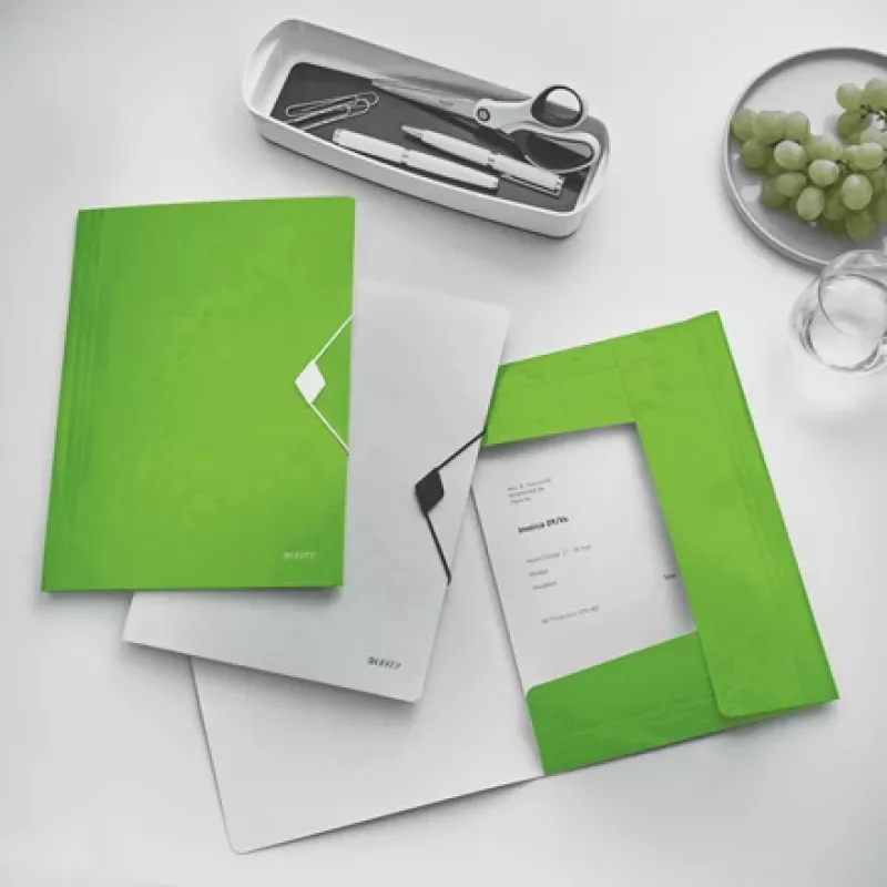 Leitz 3-Flap Folder WOW PP A4, A4, Polipropylen (PP), Zielony, Pionowa, 150 arkuszy, 80 g/m²