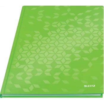 Leitz Notebook WOW A4 Squared with hardcover 90g/80sheets, Wzór, Zielony, A4, 80 arkuszy, 80 g/m², Papier w kratkę