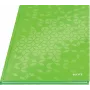 Leitz Notebook WOW A4 Squared with hardcover 90g/80sheets, Wzór, Zielony, A4, 80 arkuszy, 80 g/m², Papier w kratkę