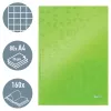 Leitz Notebook WOW A4 Squared with hardcover 90g/80sheets, Wzór, Zielony, A4, 80 arkuszy, 80 g/m², Papier w kratkę
