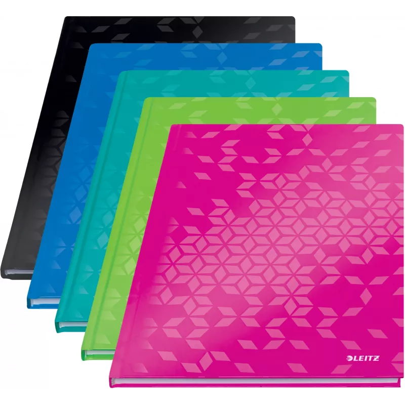 Leitz Notebook WOW A4 Squared with hardcover 90g/80sheets, Wzór, Zielony, A4, 80 arkuszy, 80 g/m², Papier w kratkę
