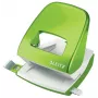 Dziurkacz Leitz WOW 5008 Metalowy 2-otworowy / 30 arkuszy, 30 arkuszy, Zielony, Metal, Tworzywo sztuczne, 8 cm, 5,5 mm, A4, A5, A6, Folio, US-Quart, 8 x 8 x 8 cm