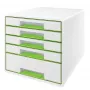 Szafka z szufladami Leitz WOW Cube, 5 szuflad, 5 szuflad(y), tworzywo sztuczne, 270 mm, 287 mm, 363 mm, 3,59 kg