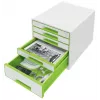 Szafka z szufladami Leitz WOW Cube, 5 szuflad, 5 szuflad(y), tworzywo sztuczne, 270 mm, 287 mm, 363 mm, 3,59 kg