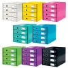 Leitz Click & Store WOW Szafka na szuflady (4 szuflady), zielona, kartonowa, 286 mm, 356 mm, 282 mm