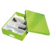 Leitz Click & Store WOW Średni organizer do przechowywania, Pudełko do przechowywania, Zielony, Prostokątny, Karton, Monochromatyczny, Do użytku wewnętrznego