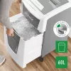 Leitz IQ Autofeed Office 300 Automatyczna niszczarka do papieru P5, cięcie na mikrokawałki, 22 cm, 2 x 15 mm, 60 l, 700 arkuszy, 55 dB