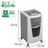 Leitz IQ Autofeed Office 300 Automatyczna niszczarka do papieru P5, cięcie na mikrokawałki, 22 cm, 2 x 15 mm, 60 l, 700 arkuszy, 55 dB