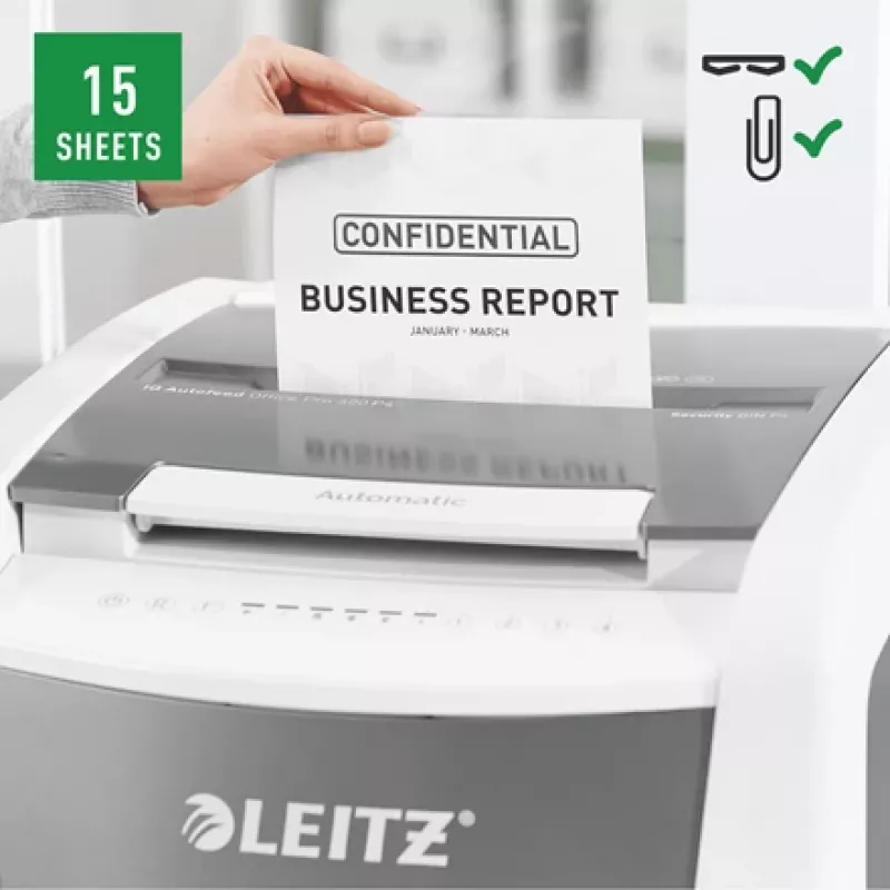 Niszczarka automatyczna Leitz IQ Autofeed Office Pro 600 P4