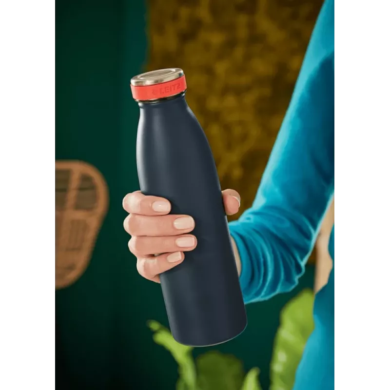 Leitz Cosy Izolowana Butelka na Wodę 500 ml, Czarny, Stal nierdzewna, 68 mm, 68 mm, 235 mm, 280 g