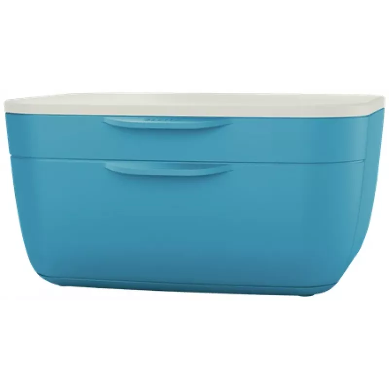 Leitz Cosy szafka z szufladami, 2 szuflady, Polistyren (PS), Niebieski, Biały, 1 szt., 251 mm, 143 mm