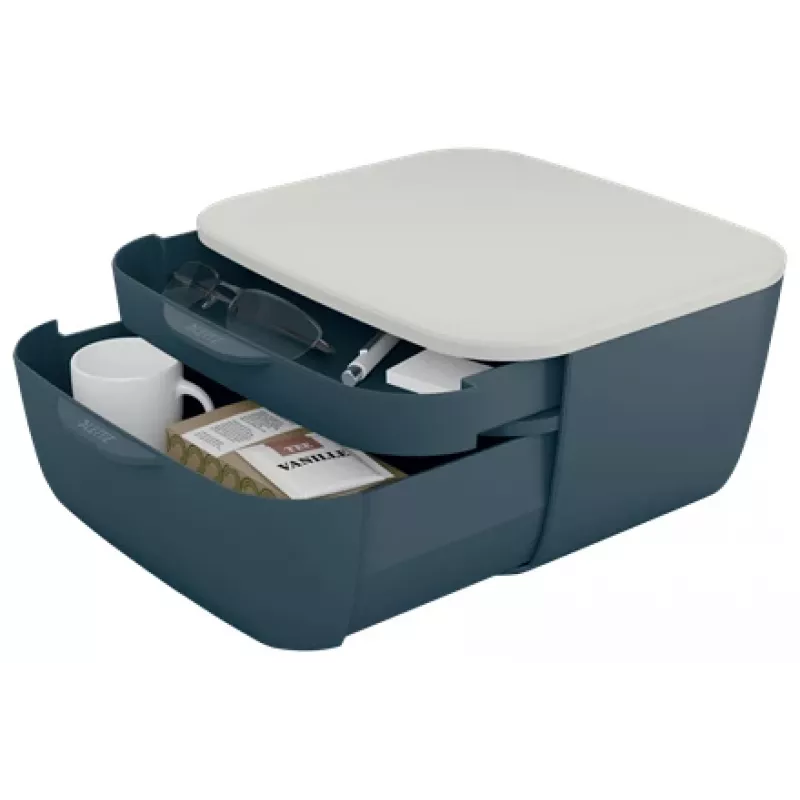Leitz Cosy szafka z szufladami, 2 szuflady, polistyren (PS), czarny, biały, 1 szt., 251 mm, 143 mm