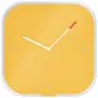 Leitz Cosy Silent Glass Wall Clock, Square, żółty, 300 mm, 300 mm, 40 mm, 1,6 kg