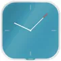 Leitz Cosy Silent Glass Wall Clock, kwadratowy, niebieski, 300 mm, 300 mm, 40 mm, 1,6 kg