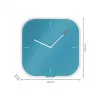 Leitz Cosy Silent Glass Wall Clock, kwadratowy, niebieski, 300 mm, 300 mm, 40 mm, 1,6 kg