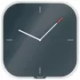 Leitz Cosy Silent Glass Wall Clock, Square, Czarny, 300 mm, 300 mm, 40 mm, 1.6 kg