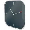 Leitz Cosy Silent Glass Wall Clock, Square, Czarny, 300 mm, 300 mm, 40 mm, 1.6 kg