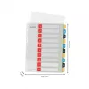 Leitz Cosy 1-10 Printable Index, PP, indeks numeryczny, polipropylen (PP), pionowo, A4 Maxi, 245 mm, 305 mm