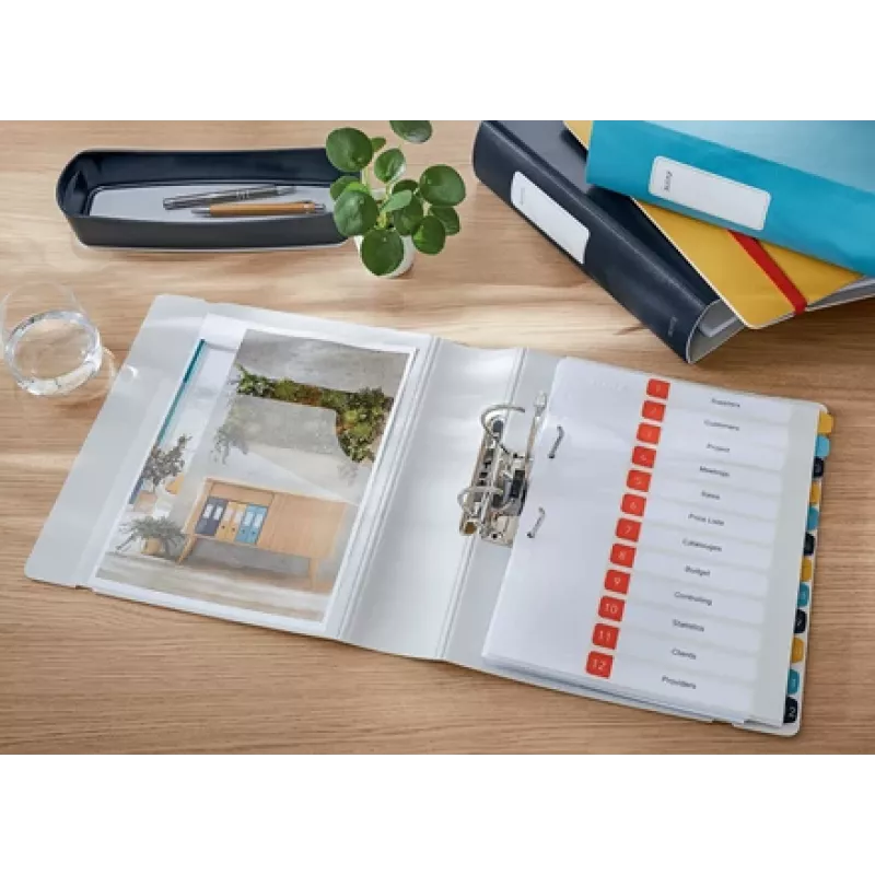 Leitz 180° Active Cosy segregator dźwigniowy 80 mm, A4, polipianka, żółty, 500 arkuszy, 80 g/m², 8,2 cm