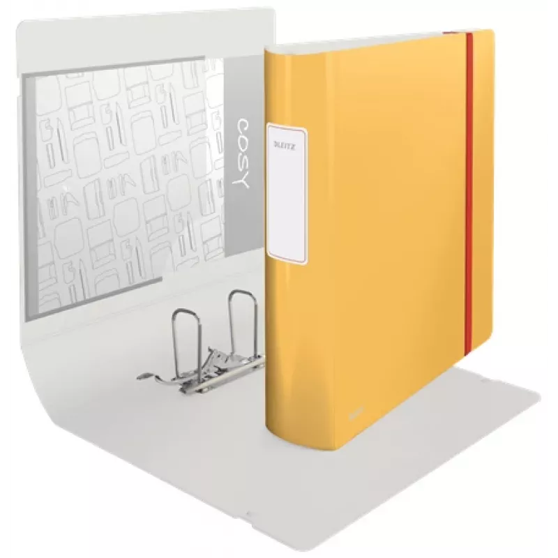 Leitz 180° Active Cosy segregator dźwigniowy 80 mm, A4, polipianka, żółty, 500 arkuszy, 80 g/m², 8,2 cm