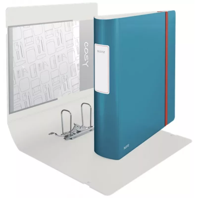 Leitz 180° Active Cosy skoroszyt dźwigniowy 80 mm, A4, polianka, niebieski, 500 arkuszy, 80 g/m², 8,2 cm