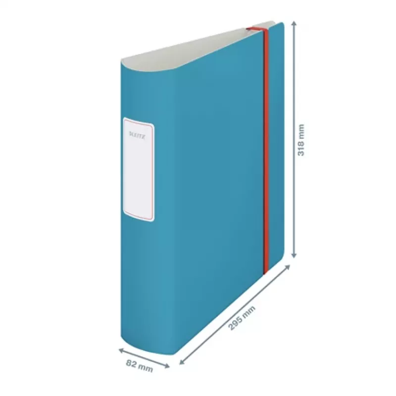 Leitz 180° Active Cosy skoroszyt dźwigniowy 80 mm, A4, polianka, niebieski, 500 arkuszy, 80 g/m², 8,2 cm