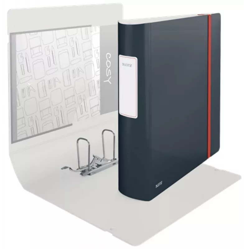 Leitz 180° Active Cosy segregator dźwigniowy 80mm, A4, polipianka, czarny, 500 arkuszy, 80 g/m², 8.2 cm