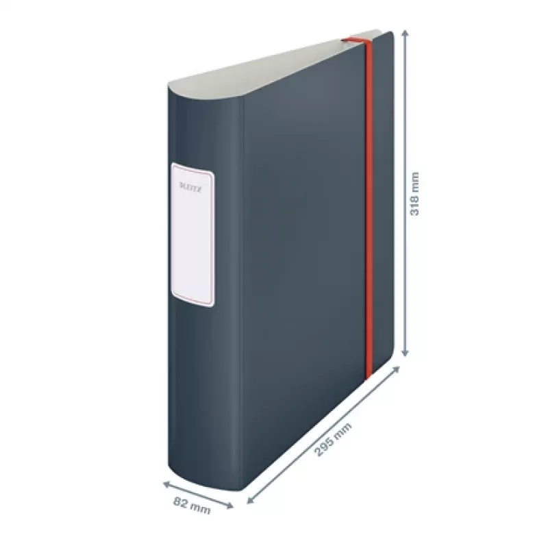 Leitz 180° Active Cosy segregator dźwigniowy 80mm, A4, polipianka, czarny, 500 arkuszy, 80 g/m², 8.2 cm