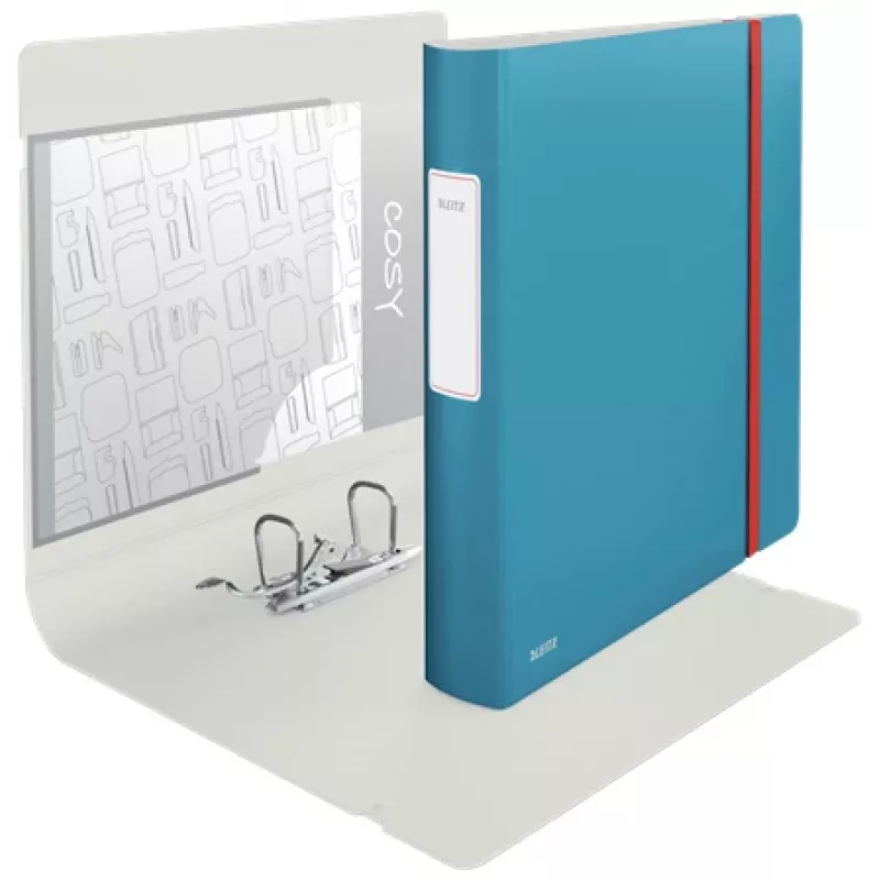 Leitz 180° Active Cosy segregator dźwigniowy 60 mm, A4, Polyfoam, niebieski, 350 arkuszy, 80 g/m², 6,5 cm