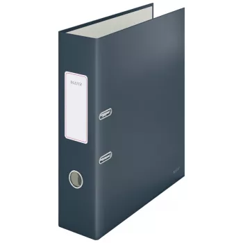 Leitz 180° Cosy segregator dźwigniowy Soft Touch 80 mm, A4, kartonowe okładki, czarny, faktura strukturalna, 600 arkuszy, 80 g/m²