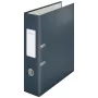 Leitz 180° Cosy segregator dźwigniowy Soft Touch 80 mm, A4, kartonowe okładki, czarny, faktura strukturalna, 600 arkuszy, 80 g/m²