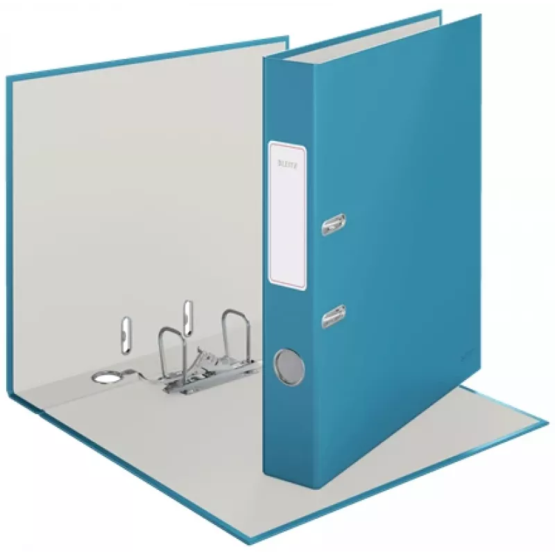 Leitz 180° Cosy segregator dźwigniowy Soft Touch 50 mm, A4, karton, niebieski, fakturowana powierzchnia, 350 arkuszy, 80 g/m²
