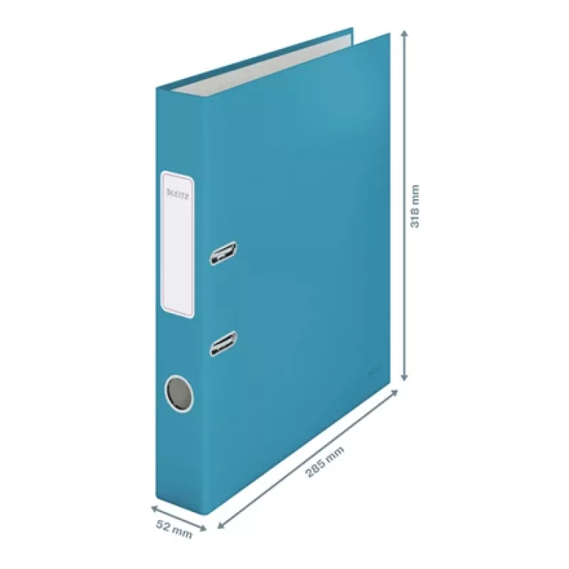Leitz 180° Cosy segregator dźwigniowy Soft Touch 50 mm, A4, karton, niebieski, fakturowana powierzchnia, 350 arkuszy, 80 g/m²