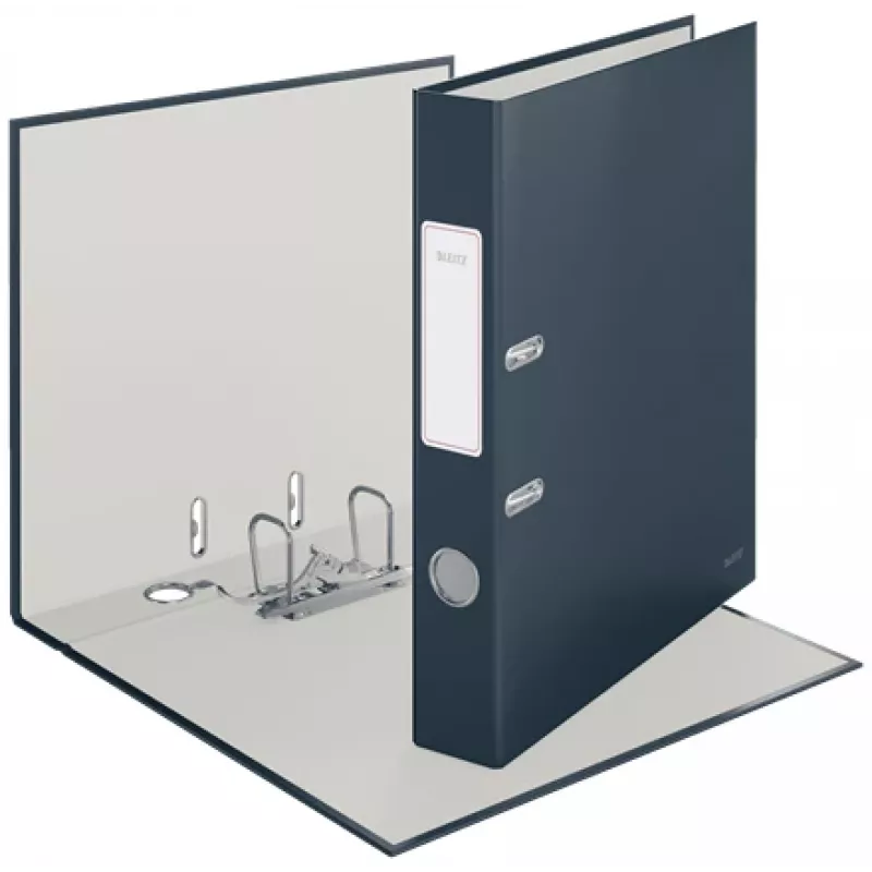 Leitz 180° Cosy skoroszyt dźwigniowy Soft Touch 50 mm, A4, karton, czarny, powierzchnia teksturowana, 350 arkuszy, 80 g/m²