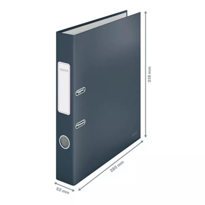 Leitz 180° Cosy skoroszyt dźwigniowy Soft Touch 50 mm, A4, karton, czarny, powierzchnia teksturowana, 350 arkuszy, 80 g/m²